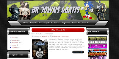 Template completo do Br Downgratis - blogger