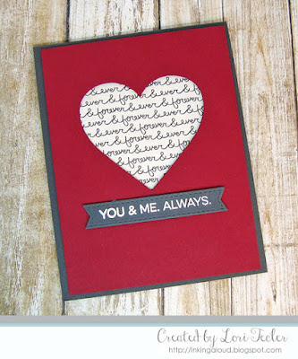 You & Me card-designed by Lori Tecler/Inking Aloud-stamps and dies from My Favorite Things