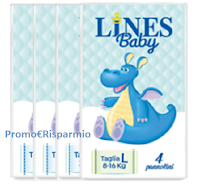 Logo Pannolini Lines Baby omaggio con Amazon