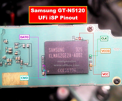 ISP PinOut Samsung GT-N5120