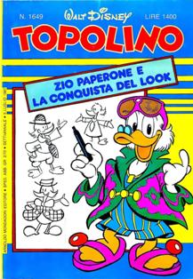 Topolino 1649 - 5 Luglio 1987 | ISSN 1120-611X | CBR 215 dpi | Settimanale | Fumetti | Universo Disney
Topolino apparve in Italia il 30 marzo 1930, quando sul n.13 del settimanale torinese Illustrazione del Popolo, diretto da Lorenzo Gigli, fu pubblicata la prima striscia disegnata da Ub Iwerks e intitolata Le avventure di Topolino nella giungla. Due anni dopo si ha il primo libro illustrato italiano con le sue immagini: Sua Altezza Reale il Principe Codarello e, poco più tardi, il 31 dicembre 1932, esce il primo numero di Topolino in formato giornale, edito da Nerbini.
Sulla falsariga del celebre Corriere dei Piccoli, anche Topolino si presentava ai lettori con periodicità settimanale e si apriva con una breve storia in cui le didascalie sono scritte in rima e realizzata da Giove Toppi, che divenne quindi il primo autore Disney italiano. Sul settimanale della Nerbini, comunque, trovano spazio soprattutto le strisce e le tavole realizzate da Floyd Gottfredson. In queste storie vengono anche introdotte delle didascalie in rima, scritte dal primo direttore della rivista, Paolo Lorenzini (detto Collodi Nipote in quanto nipote di Carlo Collodi), e viene anche assegnato il nome definitivo alla spalla di Topolino, ovvero quel Pippo un po' lunatico e un po' svampito che sui libri della Salani veniva ancora chiamato Medoro.
Nerbini non si era assicurato correttamente i diritti di pubblicazione: quando aveva varato la sua rivista, infatti, si era rivolto al Consorzio Cinematografico E.I.A., il distributore dei cortometraggi di Topolino, quando in realtà i diritti per le riviste erano stati dati in mano al giornalista Guglielmo Emanuel dallo stesso Disney. Per cui, per un paio di numeri, la testata passò da Topolino a Topo Lino, per poi riprendere la nota testata con il n.7. Il Topolino Giornale era formato da otto pagine e non conteneva solo storie a fumetti Disney ma anche storie non-Disney che anzi erano di solito la maggioranza delle storie presenti in un numero.
Il numero 137 del Topolino Giornale, dell'11 agosto 1935, segna il passaggio di consegne da Nerbini alla Mondadori. Il fascismo, tuttavia, causò dei problemi al giornale. Dal 1938, il Min.Cul.Pop. (Ministero della Cultura Popolare) impone alla stampa di non editare più i protagonisti del fumetto popolare americano. Il solo Topolino è risparmiato, e così il suo logo e il suo personaggio possono continuare ad esistere nelle edicole italiane, ma in piena seconda guerra mondiale, a partire dal n.476 del 27 gennaio 1942, anche il settimanale è costretto a cedere alle restrizioni. Lo sostituisce Tuffolino, un ragazzetto dalle medesime caratteristiche fisiche, disegnato dal grande illustratore Pierlorenzo De Vita. Con la fine del fascismo, le avventure di Topolino poterono di nuovo essere pubblicate.
Alla fine degli anni quaranta, però, i giornali a fumetti che pubblicavano storie a puntate di non più di due tavole ad episodio erano irrimediabilmente in crisi, e così lo stesso Topolino, le cui vendite erano di gran lunga calate rispetto al periodo d'oro. Mondadori, però, non poteva rinunciare alla rivista da edicola per non perdere i ricchi diritti delle pubblicazioni da libreria, così decise un doloroso ma necessario cambio di formato e periodicità. Nel 1949 nasce così il periodico a fumetti Topolino formato libretto, all'inizio con cadenza mensile, quindi quindicinale e, infine, settimanale, fino a giungere a oggi al suo sessantesimo anniversario e con oltre 3000 numeri usciti, ricchi di storie tra le più famose, con autori da Carl Barks a Romano Scarpa, da Floyd Gottfredson a Giovan Battista Carpi e così via.