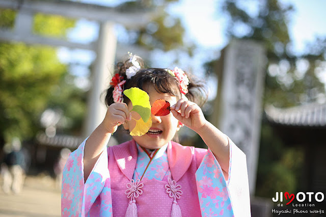 手向山八幡宮での七五三出張撮影