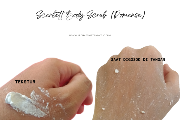 pengaplikasian scarlett body scrub