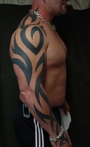 Tribal tattoos and tribal body designs look awesome on any color skin.