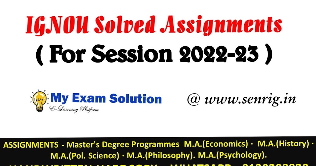 ignou assignment 2022 bag