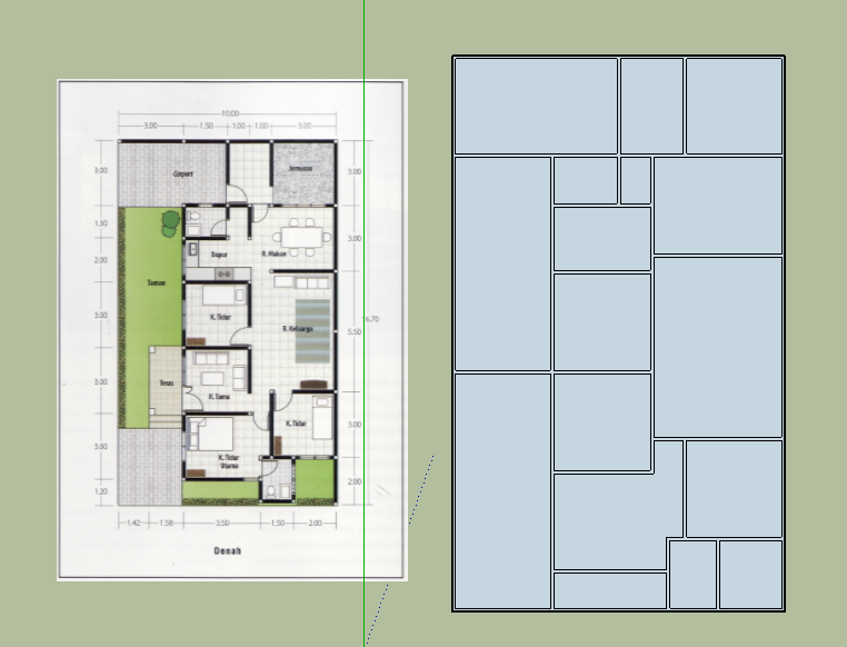 Cara Membuat Denah Rumah Minimalis dengan Sketchup 