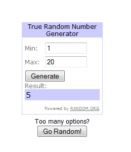 random number winner