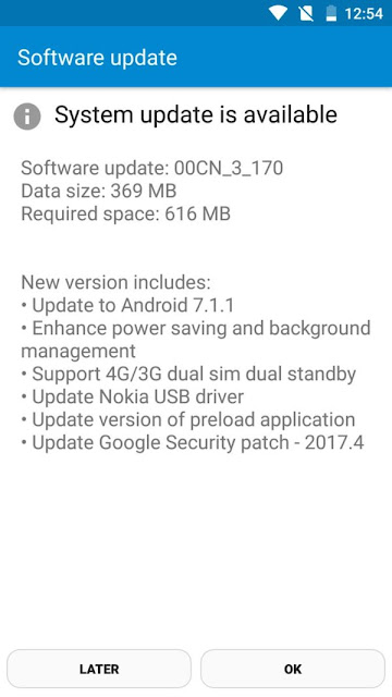 Nokia 6 Resmi Menerima Update Android 7.1.1 Nougat