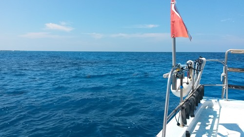 ハワイ島の青空と海