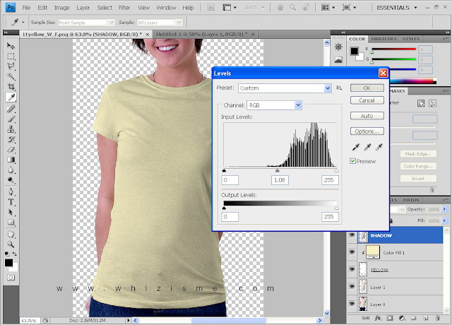 membuat mockup tshirt