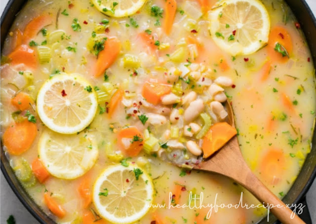 EASY LEMON ROSEMARY WHITE BEAN SOUP