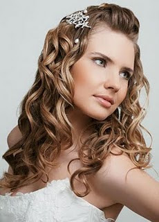 Peinados para una boda para pelo largo liso y rizado fotos - Peinados Para Novia Cabello Largo