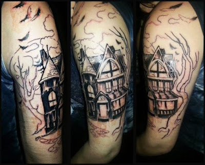 Tatuajes de casas embrujadas