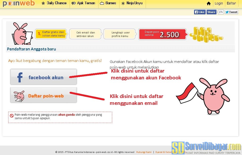 Cara Daftar Poin-Web Jagonya Poin Di Indonesia #PaidSurvey ...