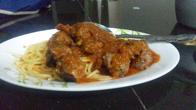 Himpunan Resepi Bonda: Spaghetti with Meatball
