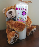 Teddy Bear Candle Hugger