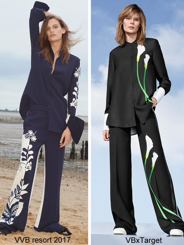  Victoria Beckham for Target calla lily blouse and pants