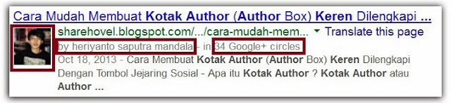 Cara Memasang Author Rich Snippet Google Plus Di Blog by sharehovel