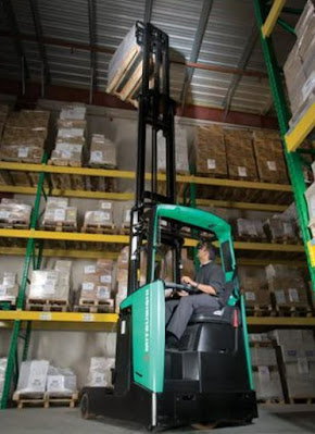 Reach truck tầm cao 2.5 tấn Mitsubishi