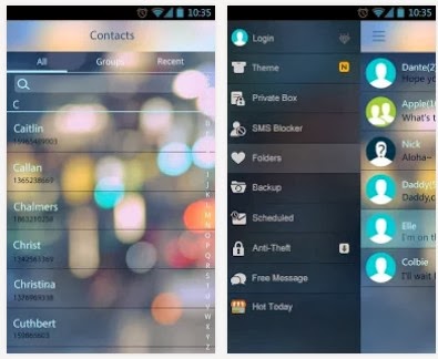 Truemessenger - SMS Block Spam free app download for Android SMS Pro Z Glass Theme EX Free For Android Download App - Find Android ...