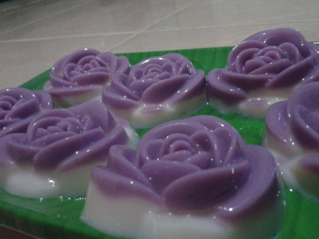 Puding Susu mawar 