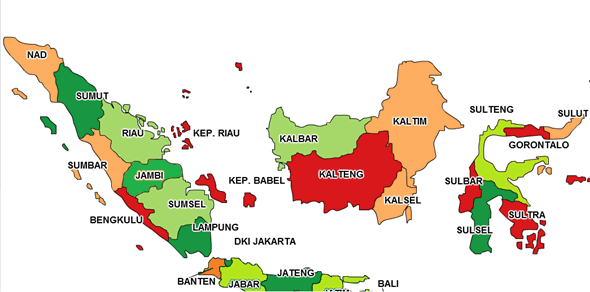 Batas Batas 34 Provinsi Di Indonesia Mikirbaecom