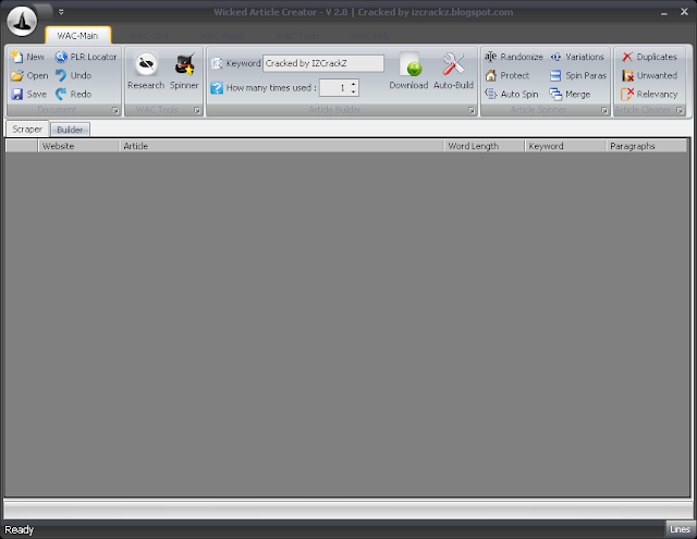 Wicked Article Creator v2.28 cracked by IZCrackZ