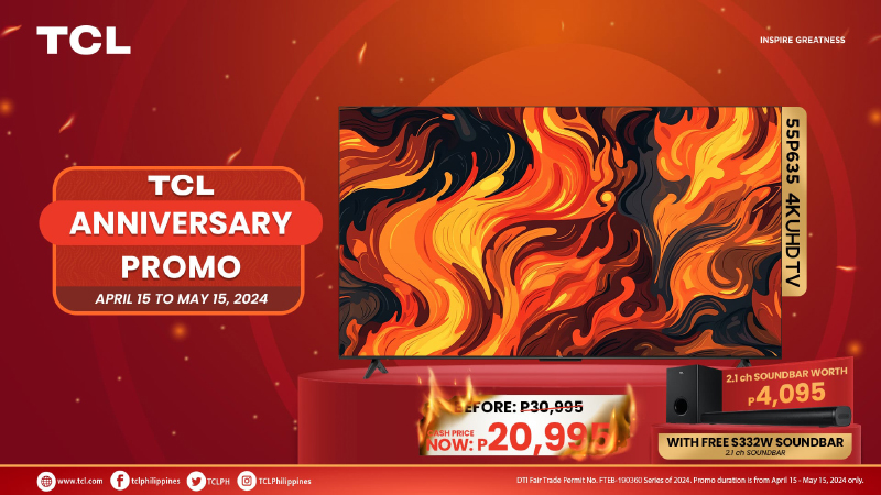 Deal: TCL announces promo for P635 55-inch Smart TV, now down to PHP 20,999!