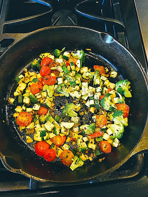 vegan breakfast scramble garbanzo flour and veggies jayla jasso