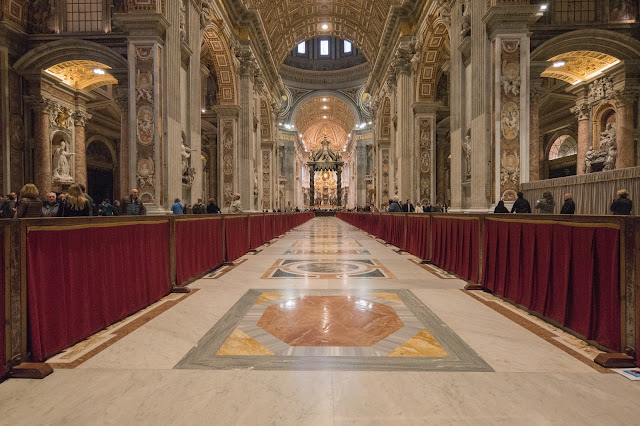 inside St. Peters' Church Basilica