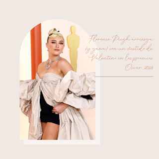 Florence Pugh arriesga (y gana) con un vestido de Valentino en los premios Oscar 2023