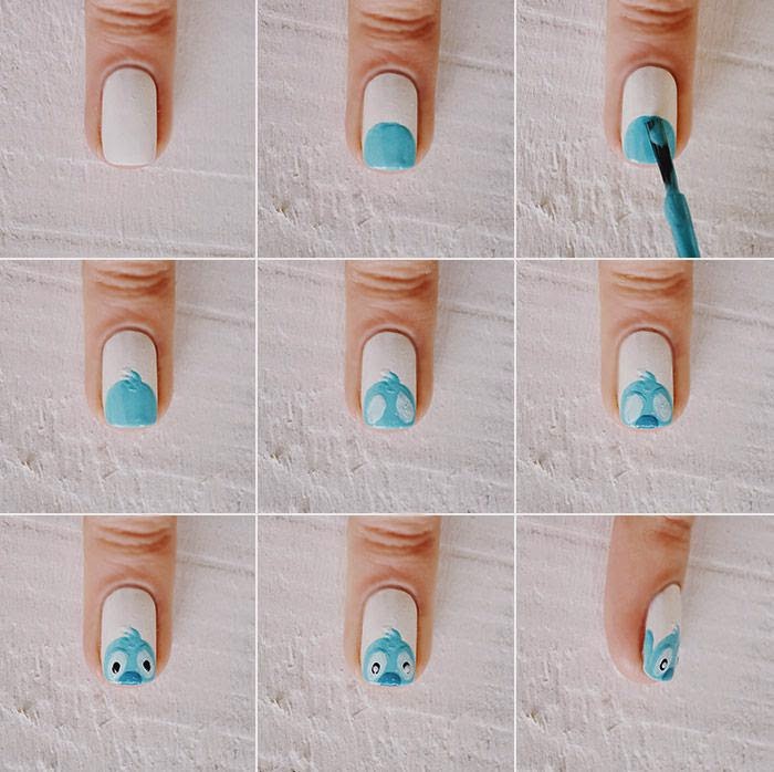 Disney Stitch Polish Nail Art Design Step By Step 