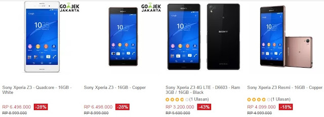 Harga HP Sony Xperia Z3 Tahun 2017 Lengkap Dengan Spesifikasi, RAM 3GB, Layar 5.2 Inchi, Memori Internal 16 GB