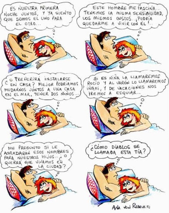 HUMOR. Pareja en la cama