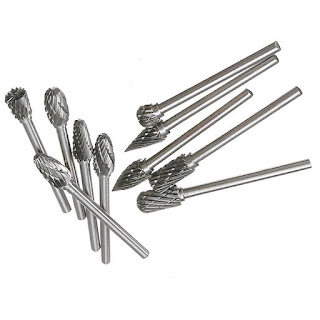 1/8" Burr Bit Double Cut Tungsten Steel Solid Carbide Rotary Burr File