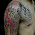 Japanese TATTOO Horimitsu style Tiger with bamboo 虎