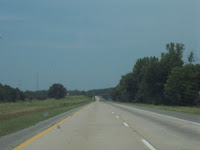 Long road I-40 in Oklahoma