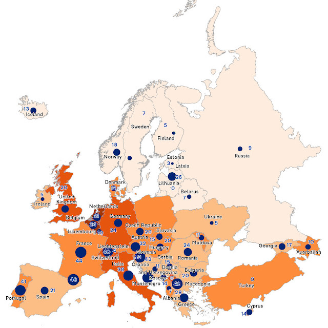 Proportion Symbol Map of Europe