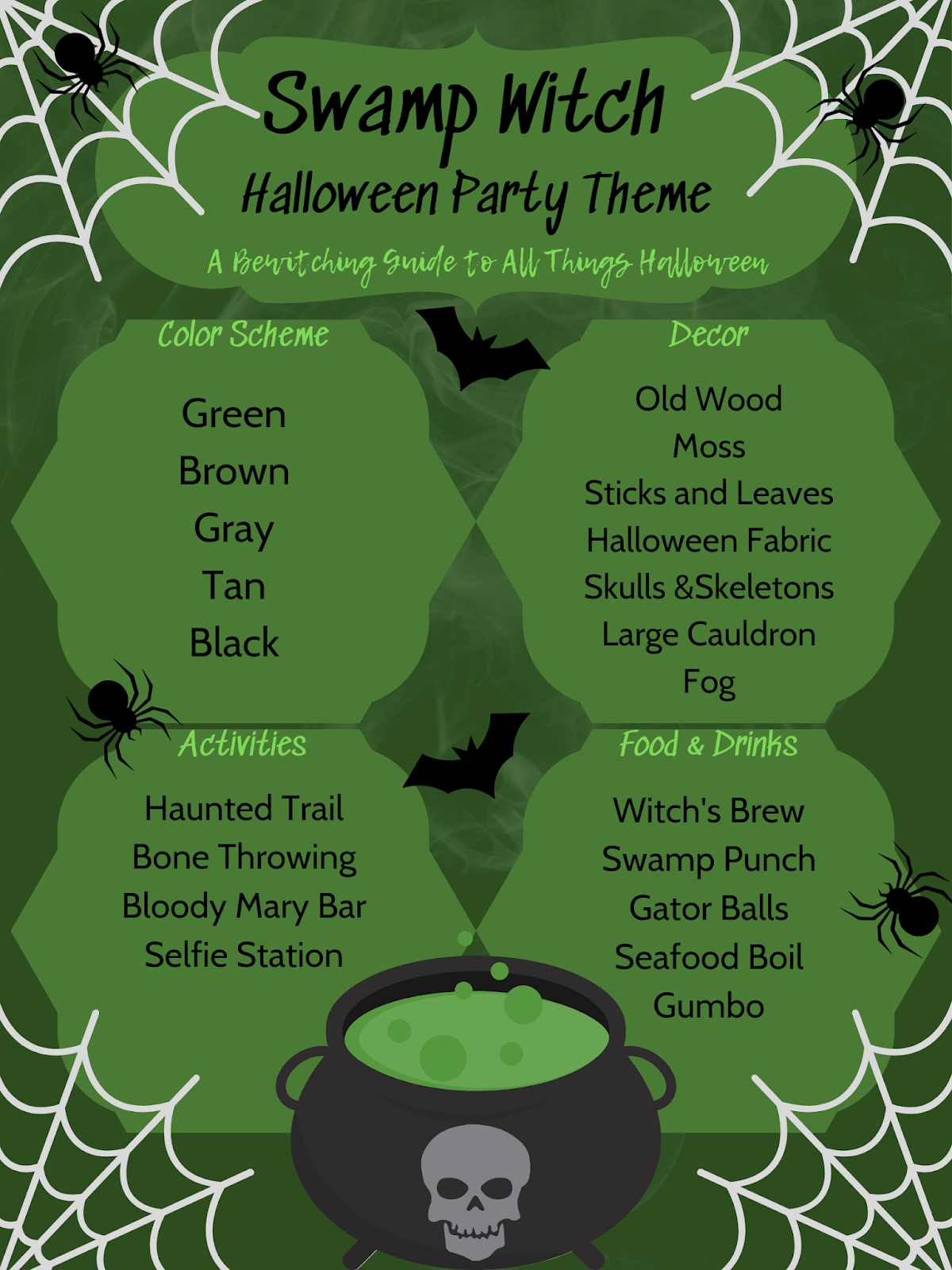 A Bewitching Guide to Halloween: Swamp Witch Halloween Party Theme