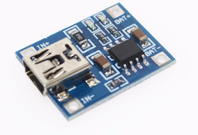 http://www.ebay.co.uk/itm/TP4056-Lithium-Battery-LiPo-Charger-Module-Charging-Board-5V-Mini-USB-1A-Arduino-/142305591692?hash=item212213018c:g:khAAAOSwSlBYv9Oq