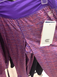 Style Athletics Bright Pattern Workout Pants Pink Purple