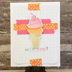 Sunny Studio Stamps: Two Scoops Ice Cream card by Laurel Seabrook