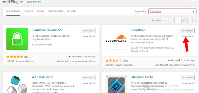 cloudfare wordpress plugin