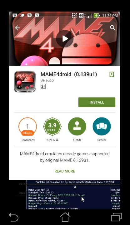 Memainkan Mame4Droid 0.139u1 dingdong di Android | Game Dingdong