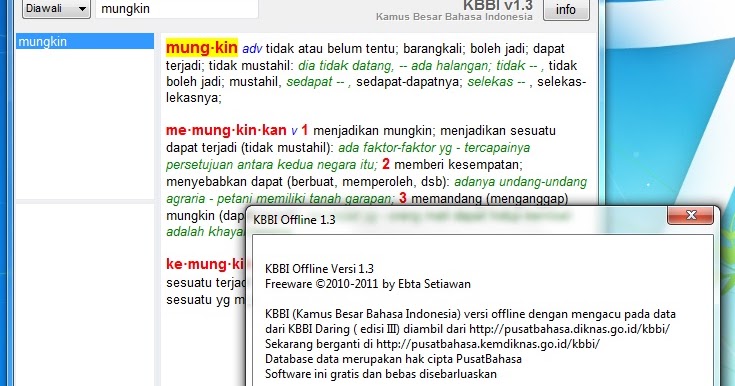 KBBI Offline v1.3 (bahasa inggris )