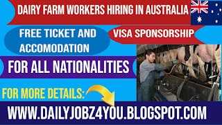 urgently required Dairy Farm workers in Australia  jobs 2022-2023