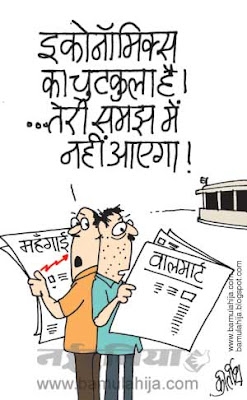 wallmart, FDI in Retail, common man cartoon, economy, mahangai cartoon, inflation cartoon, jokes