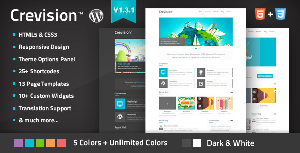 Crevision - Responsive WordPress Theme - Creative WordPress