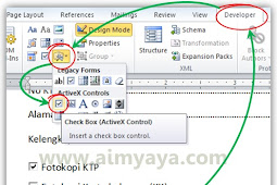 Cara Menambahkan Checkbox Di Ms Word 2010