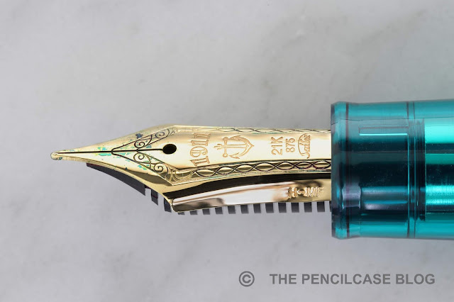 Review: Wancher x Sailor 1911L Turquoise blue fountain pen